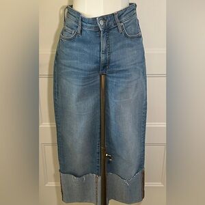 The Scotty Cuffed High-Rise Straight-Leg Jeans by Pilcro sz27P
